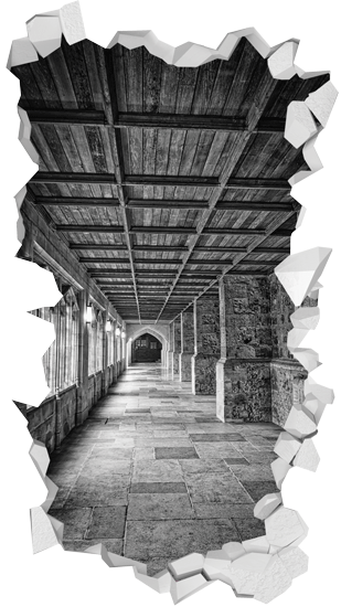 מדבקת חור מסדרון