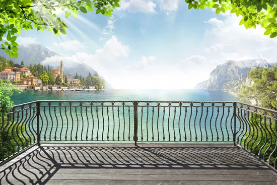 מדבקת טפט מרפסת