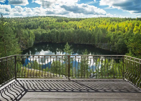 מרפסת תלת מיימדית | יער ואגם