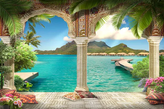 מרפסת יפייפיה על הים