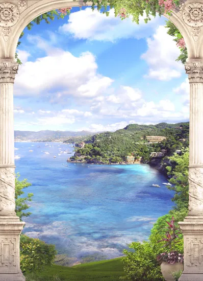 נוף יפייפה אל הים