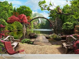 טפט גן שקט ויפה