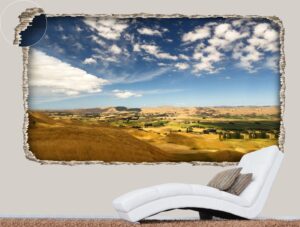 מדבקת קיר תלת מיימדית עם נוף יפיפה