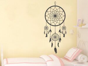 מדבקת קיר לוכד חלומות לחדרי שינה