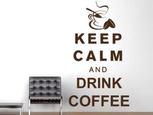 מדבקת קיר קפה