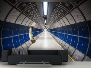 טפט תלת מימד - מסדרון עגול וארוך