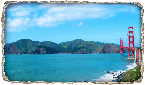 מדבקת חור בקיר גשר אדום