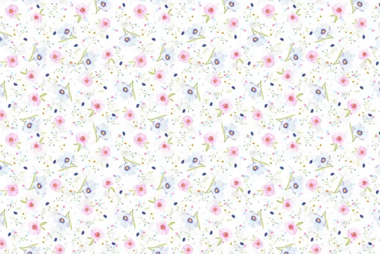 טפט פרחוני בגוונים של ורוד וכחול