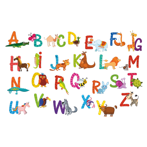 אותיות ה-ABC עם חיות