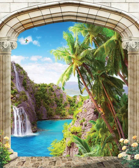 שער עם נוף יפיפה