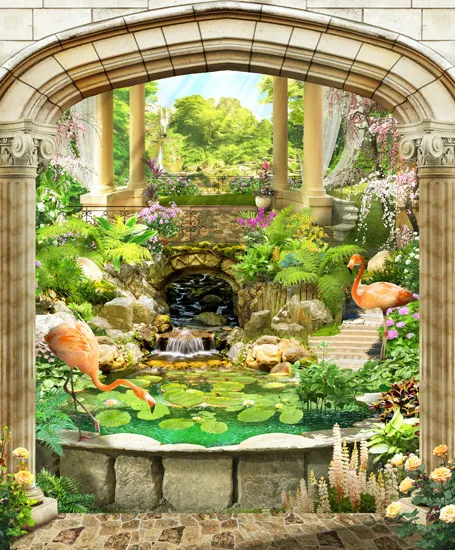 שער עם ברכה של פלמינגו