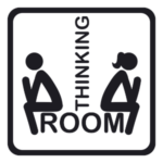 מדבקת קיר "חדר חשיבה"