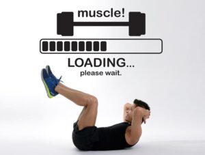 מדבקת קיר "שרירים"