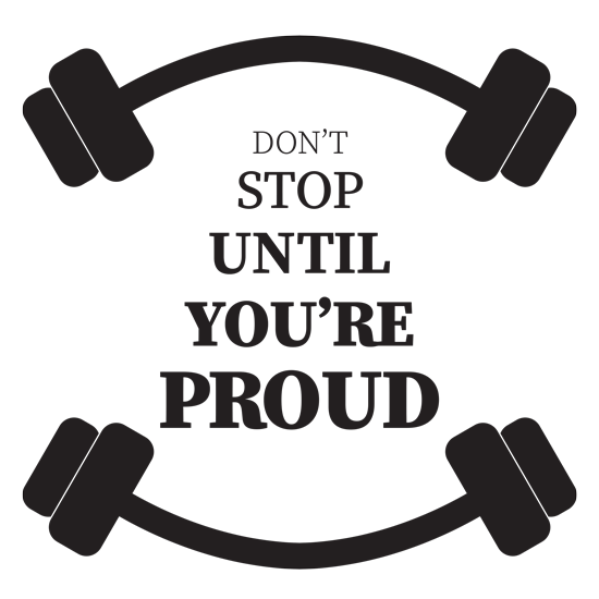 מדבקת קיר של משפט מוטיבציה ספורט