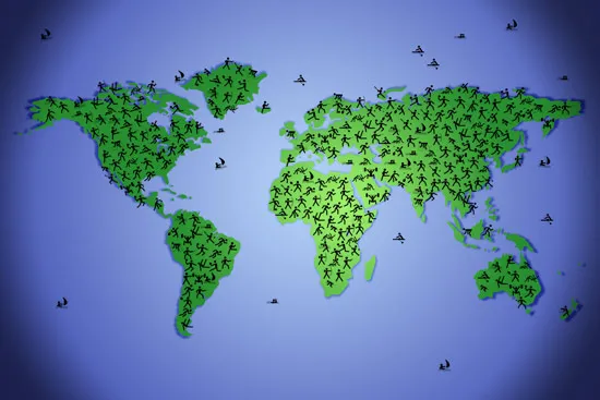 מדבקת טפט של ספורט מסביב לעולם