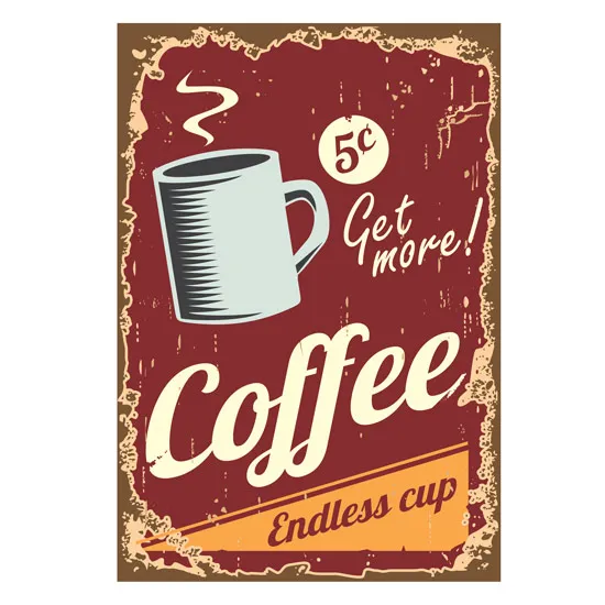 מדבקת קיר GET MORE COFFEE