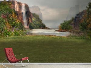 טפט | נוף יפיפה של אגם בטבע