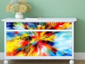 מדבקה להיטים | כתם צבע משוגע