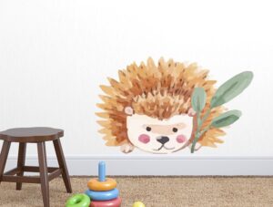 מדבקת קיר | קיפוד קטן וחמוד