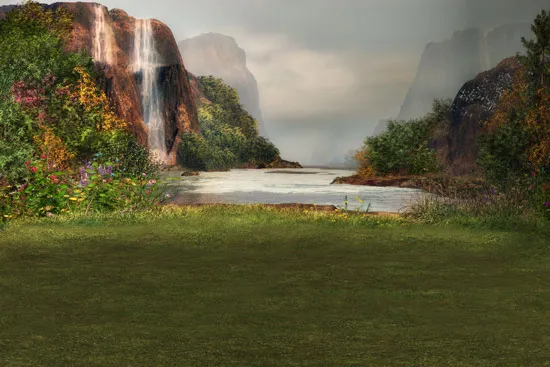 טפט | נוף יפיפה של אגם בטבע