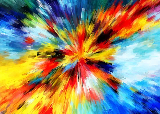 מדבקה להיטים | כתם צבע משוגע