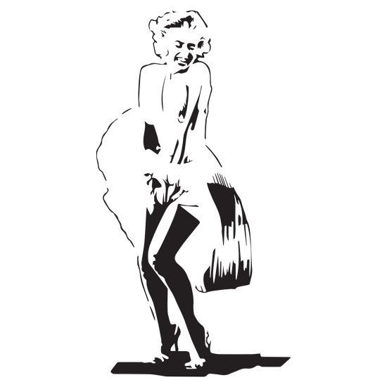 מדבקת קיר | מרלין מונרו