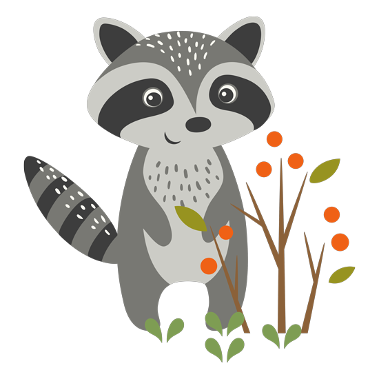 מדבקת קיר | דביבון מתוק