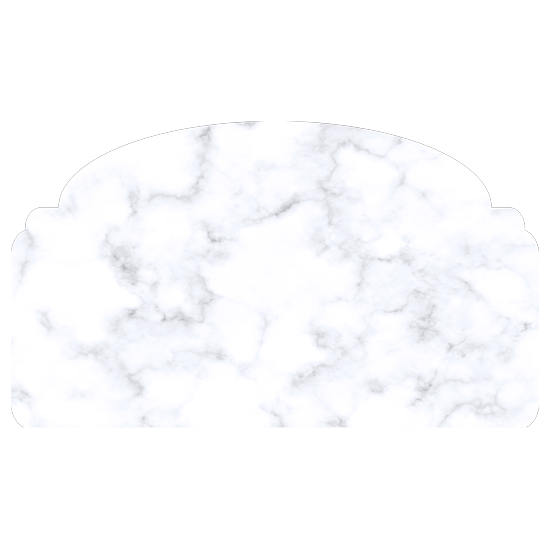 מדבקת קיר | ראש מיטה בעיצוב של שיש לבן