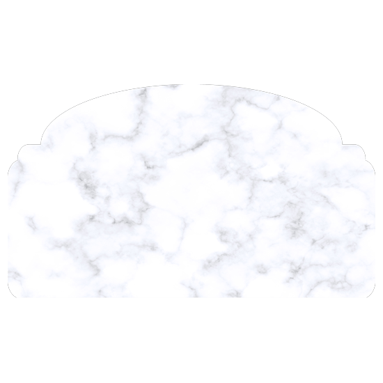 מדבקת קיר | ראש מיטה בעיצוב של שיש לבן
