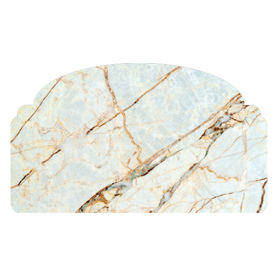 מדבקת קיר | ראש מיטה בעיצוב של שיש ירקרק