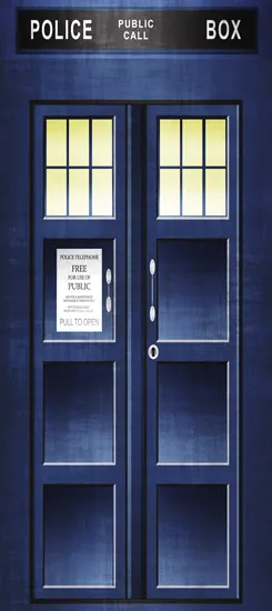 טפט לדלת | police box