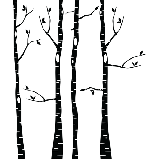 מדבקת קיר | משפחת ינשופים חמודים