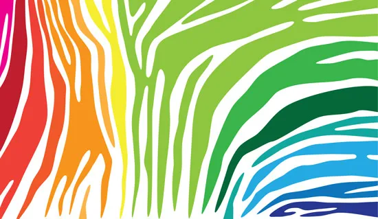 טפט | פסי זברה צבעוניים