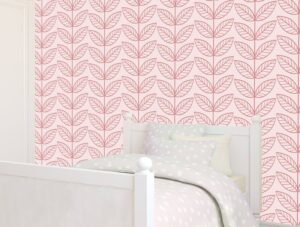 טפט | עלים ורודים