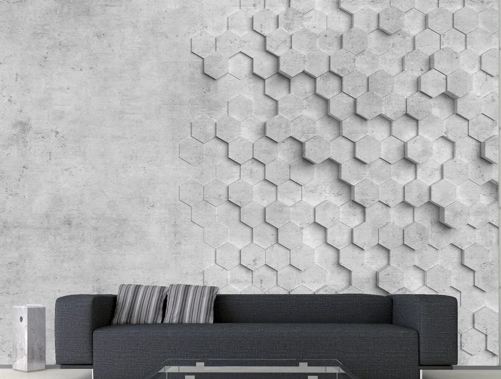 טפט | משושים בטון תלת מימדיים