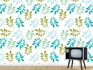 טפט | עלים בגווני ירוק