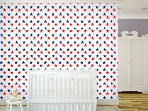 טפט | כוכבים באדום וכחול