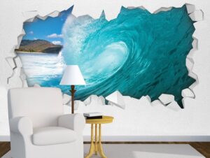 טפט | חור בקיר עם גל