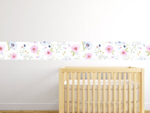 בורדר | פרחים צבעוניים