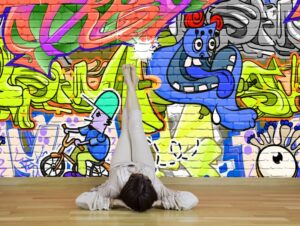 טפט | גרפיטי צבעוני