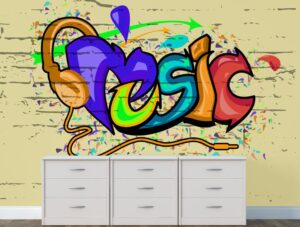 טפט | גרפיטי מוזיקה צבעוני