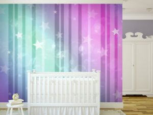 טפט | כוכבים על רקע סגלגל