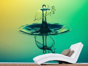 טפט | טיפת מים צבעונית