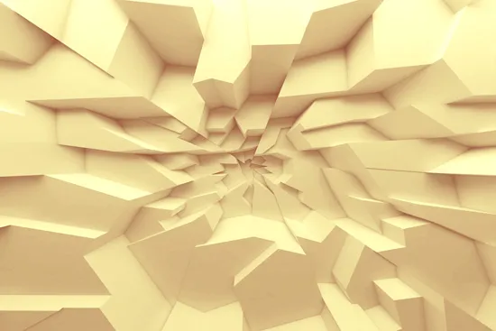 טפט | עיצוב תלת מימדי בצבע צהוב בייבי עדין