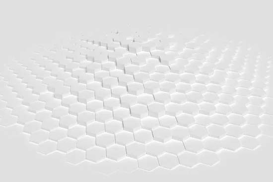 טפט | משושים תלת מימדיים בגוני אפור