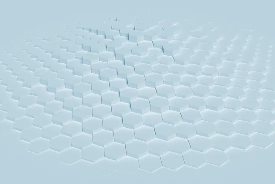 טפט | משושים תלת מימדיים בצבע כחול בהיר