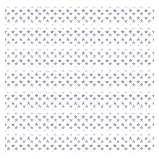 בורדר | כוכבים סגולים ירוקים