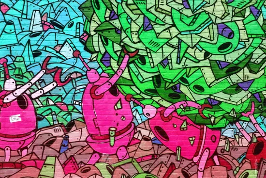 טפט | גרפיטי רובוטים מגניב