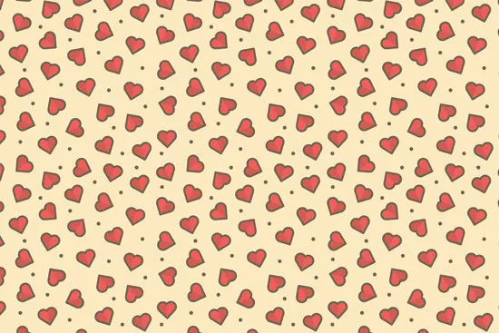 טפט | לבבות מפוזרים