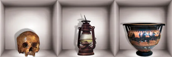 מדבקת קיר | נישות עם עתיקות